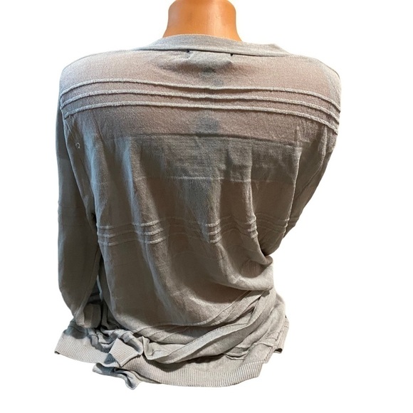 NEW Philomena Petti XL Long Sleeve Light Grey Open Front Cardigan Sweater NWT - Picture 8 of 15